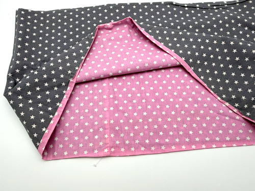 Stillschal loop grau rosa mit - grau/rosa,